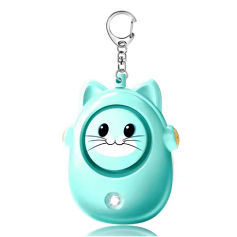 Personal Alarm Keychain - Alarme Pessoal Gato Fofo, Dispositivo Anti-Lobo