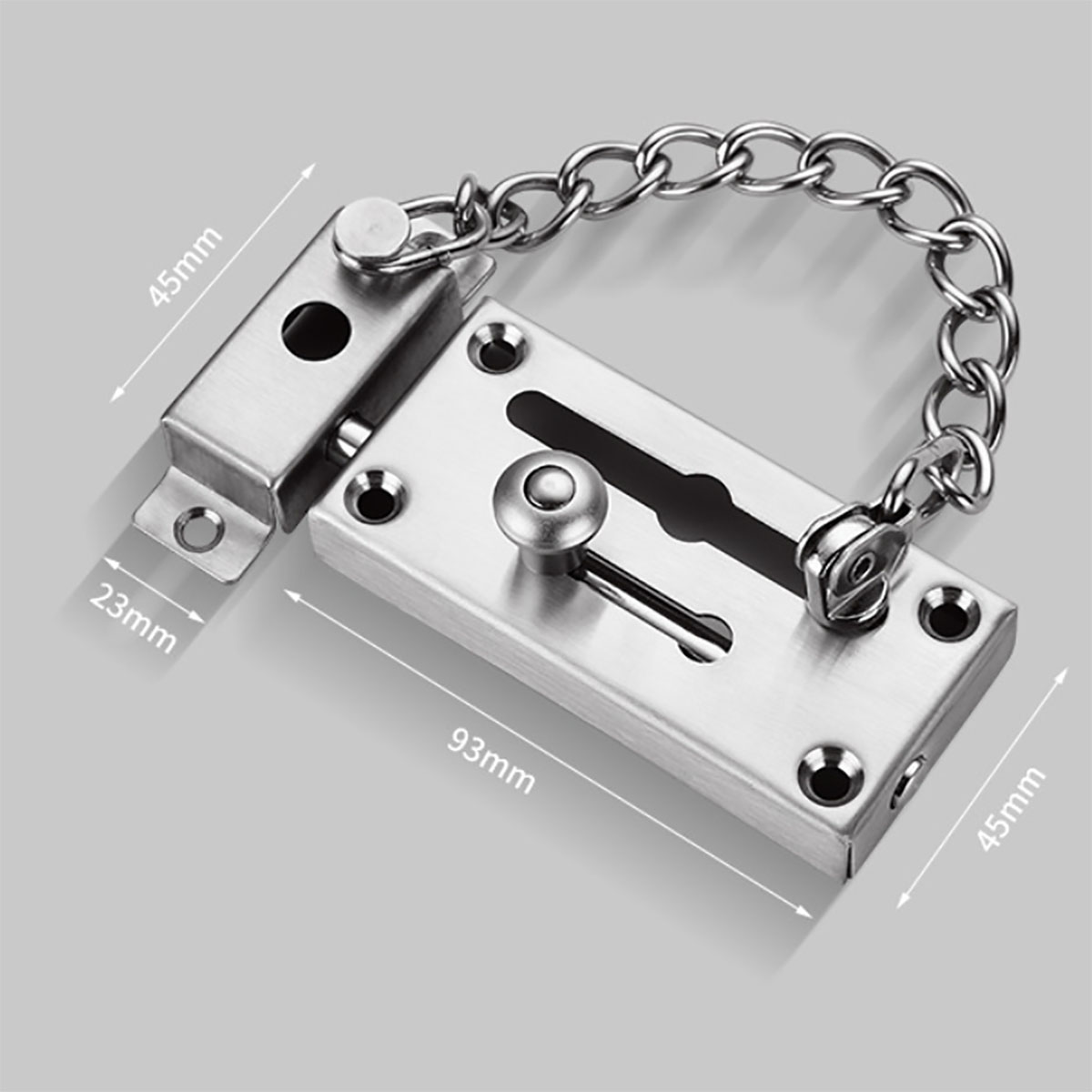 Nova fechadura de porta de aço - Security Chain Door avaliação e preço