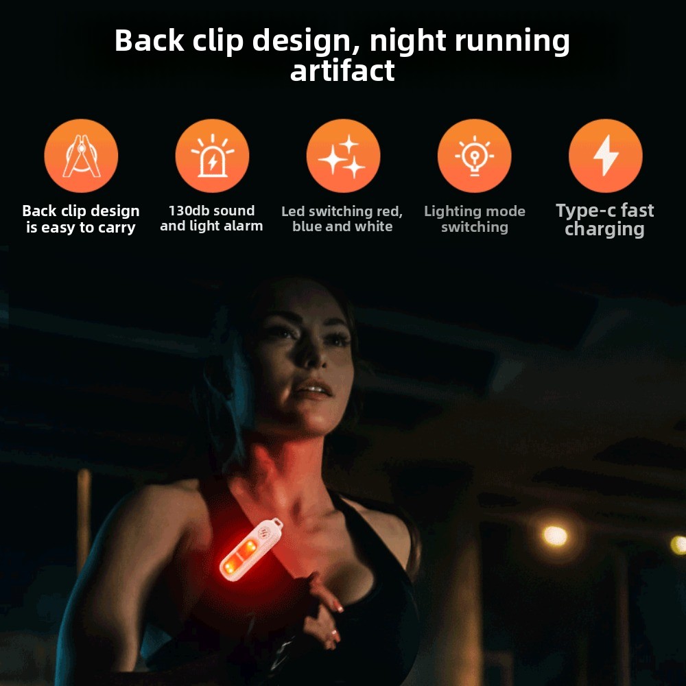 130db noite correndo luz de ad - Personal Alarm Keychain avaliação e preço