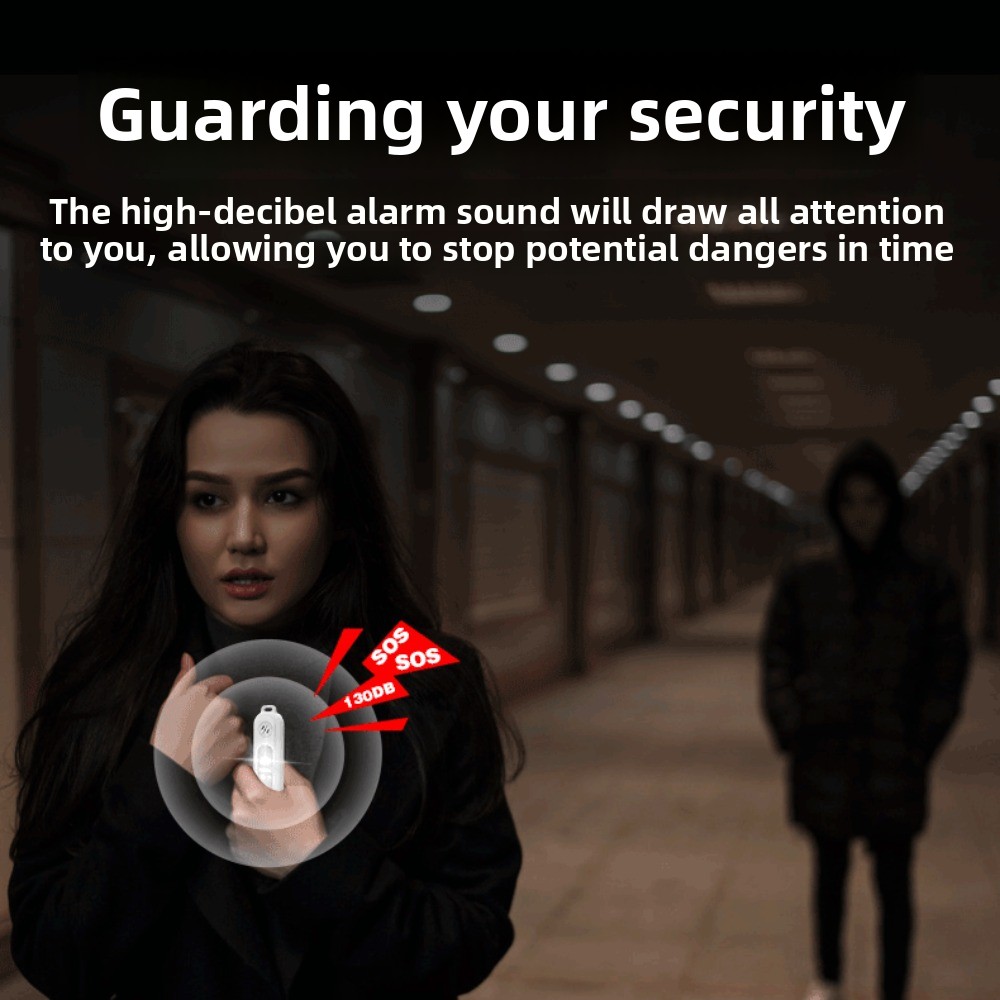 130db noite correndo luz de ad - Personal Alarm Keychain avaliação e preço